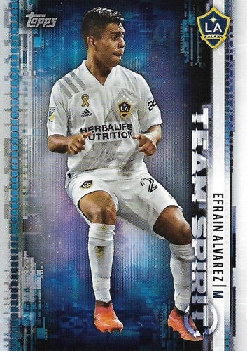 #TS-1 Efrain Alvarez - Los Angeles Galaxy - 2021 Topps MLS Soccer - Team Spirit