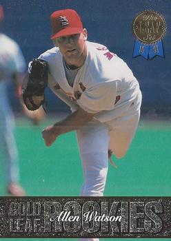 #1 Allen Watson - St. Louis Cardinals - 1993 Leaf Baseball - Gold Leaf Rookies Update