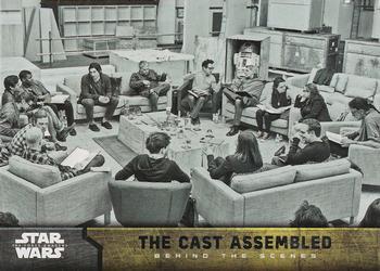 #1 The Cast Assembled - 2015 Topps Star Wars The Force Awakens - Behind The Scenes