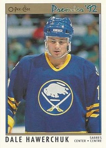 #1 Dale Hawerchuk - Buffalo Sabres - 1991-92 O-Pee-Chee Premier Hockey