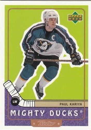 #1 Paul Kariya - Anaheim Mighty Ducks - 1999-00 Upper Deck Retro Hockey