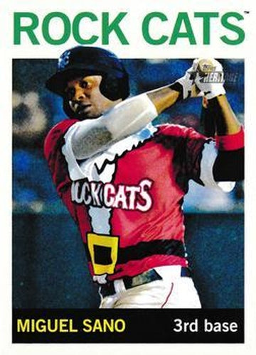 #1b Miguel Sano - New Britain Rock Cats - 2013 Topps Heritage Minor League Baseball