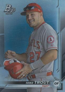 #1b Mike Trout - Los Angeles Angels - 2019 Bowman Platinum Baseball