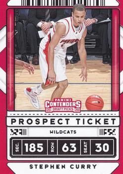 #1b Stephen Curry - Davidson Wildcats - 2020 Panini Contenders Draft Picks Basketball