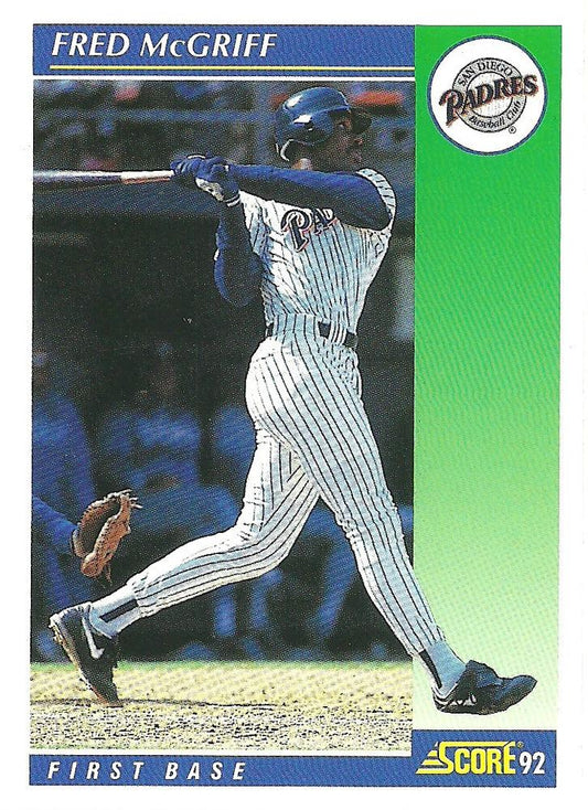 #7 Fred McGriff - San Diego Padres - 1992 Score Baseball