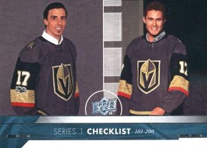 #200 Marc-Andre Fleury / Brayden McNabb - Vegas Golden Knights - 2017-18 Upper Deck Hockey