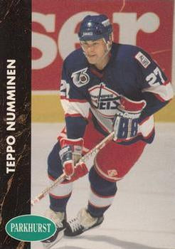 #200 Teppo Numminen - Winnipeg Jets - 1991-92 Parkhurst Hockey