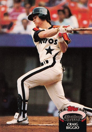 #200 Craig Biggio - Houston Astros - 1992 Stadium Club Baseball