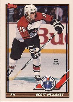 #200 Scott Mellanby - Edmonton Oilers - 1991-92 Topps Hockey