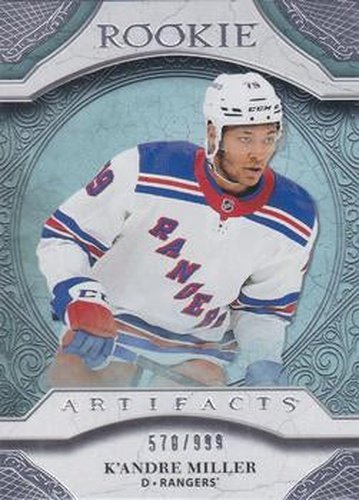 #RED200 K'Andre Miller - New York Rangers - 2020-21 Upper Deck Artifacts Hockey
