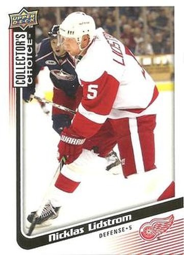 #200 Nicklas Lidstrom - Detroit Red Wings - 2009-10 Collector's Choice Hockey