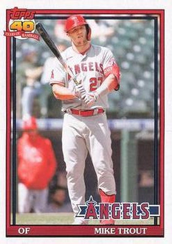 #200 Mike Trout - Los Angeles Angels - 2021 Topps Archives Baseball