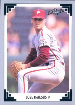 #200 Jose DeJesus - Philadelphia Phillies - 1991 Leaf Baseball