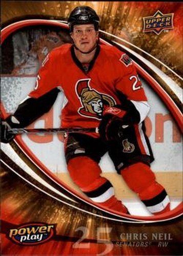 #200 Chris Neil - Ottawa Senators - 2008-09 Upper Deck Power Play Box Set Hockey