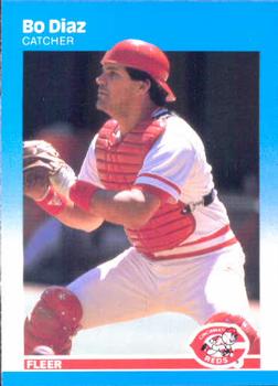 #200 Bo Diaz - Cincinnati Reds - 1987 Fleer Baseball