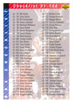 #200 Checklist: 91-200 - Chicago Bulls - 1992-93 Upper Deck Basketball