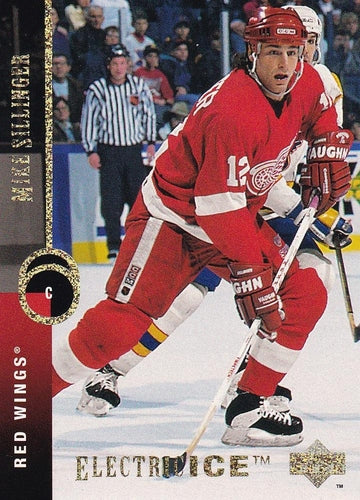 #200 Mike Sillinger - Detroit Red Wings - 1994-95 Upper Deck Hockey - Electric Ice