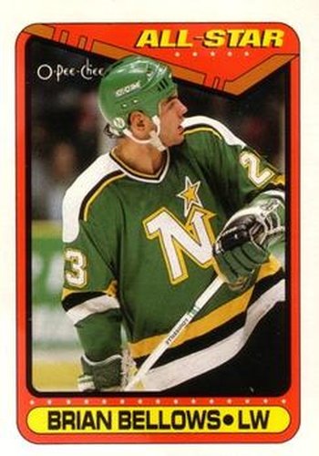 #200 Brian Bellows - Minnesota North Stars - 1990-91 O-Pee-Chee Hockey