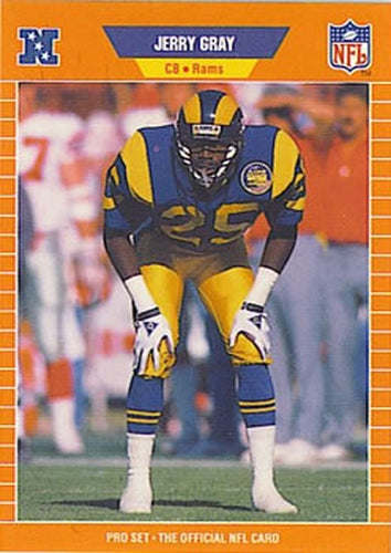 #200 Jerry Gray - Los Angeles Rams - 1989 Pro Set Football