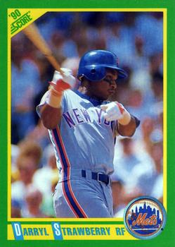 #200 Darryl Strawberry - New York Mets - 1990 Score Baseball