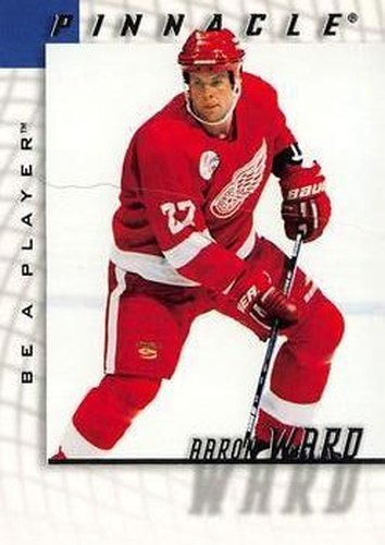 #200 Aaron Ward - Detroit Red Wings - 1997-98 Pinnacle Be a Player Hockey
