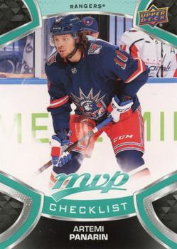 #200 Artemi Panarin - New York Rangers - 2021-22 Upper Deck MVP Hockey