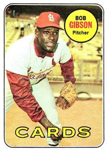 #200 Bob Gibson - St. Louis Cardinals - 1969 Topps Baseball