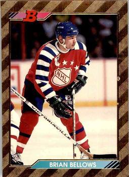#200 Brian Bellows - Minnesota North Stars - 1992-93 Bowman Hockey