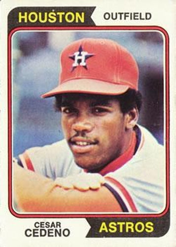 #200 Cesar Cedeno - Houston Astros - 1974 Topps Baseball