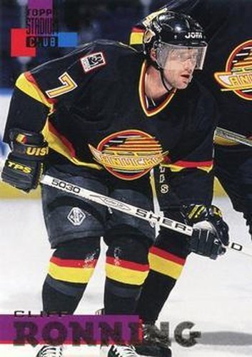 #200 Cliff Ronning - Vancouver Canucks - 1994-95 Stadium Club Hockey