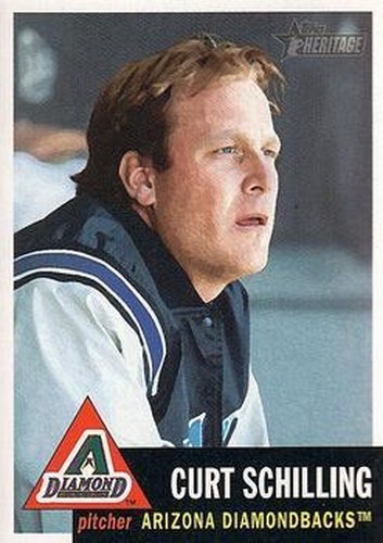 #200 Curt Schilling - Arizona Diamondbacks - 2002 Topps Heritage Baseball