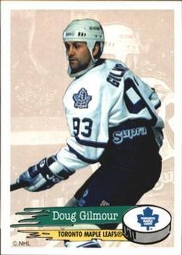 #200 Doug Gilmour - Toronto Maple Leafs - 1995-96 Panini Hockey Stickers