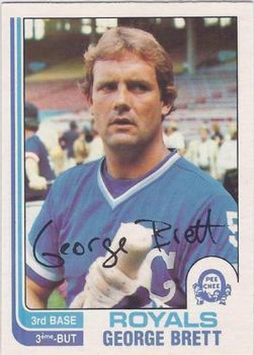 #200 George Brett - Kansas City Royals - 1982 O-Pee-Chee Baseball