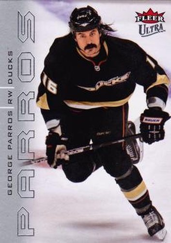 #200 George Parros - Anaheim Ducks - 2009-10 Ultra Hockey