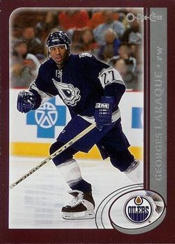 #200 Georges Laraque - Edmonton Oilers - 2002-03 O-Pee-Chee Hockey