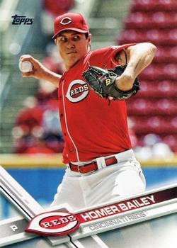 #200 Homer Bailey - Cincinnati Reds - 2017 Topps Baseball