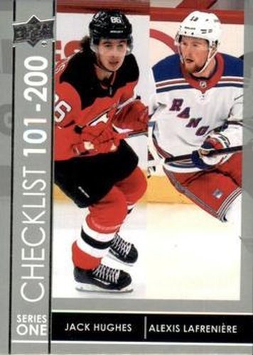 #200 Jack Hughes - New Jersey Devils - 2021-22 Upper Deck Hockey