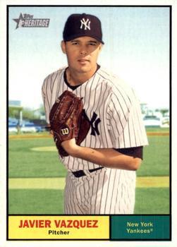 #200 Javier Vazquez - New York Yankees - 2010 Topps Heritage Baseball