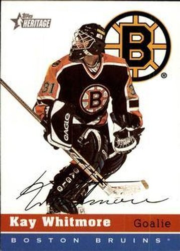 #200 Kay Whitmore - Boston Bruins - 2000-01 Topps Heritage Hockey