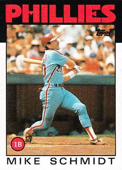 #200 Mike Schmidt - Philadelphia Phillies - 1986 Topps Baseball