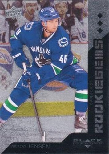 #200 Nicklas Jensen - Vancouver Canucks - 2013-14 Upper Deck Black Diamond Hockey