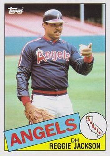 #200 Reggie Jackson - California Angels - 1985 Topps Baseball