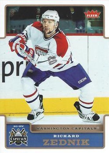 #200 Richard Zednik - Washington Capitals - 2006-07 Fleer Hockey
