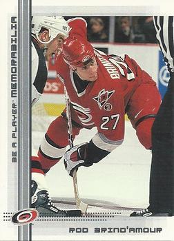 #200 Rod Brind'Amour - Carolina Hurricanes - 2000-01 Be a Player Memorabilia Hockey
