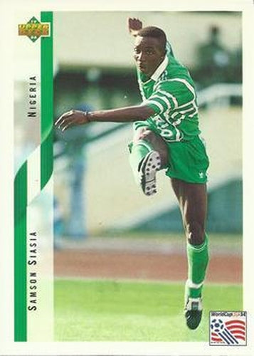 #200 Samson Siasia - Nigeria - 1994 Upper Deck World Cup Contenders English/Spanish Soccer