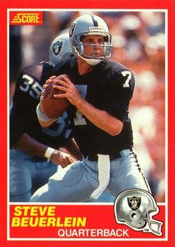 #200 Steve Beuerlein - Los Angeles Raiders - 1989 Score Football
