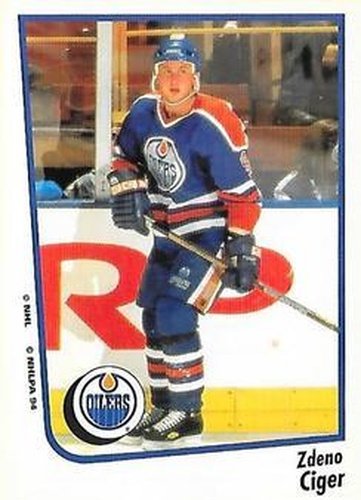 #200 Zdeno Ciger - Edmonton Oilers - 1994-95 Panini Hockey Stickers