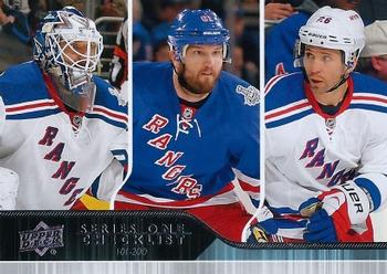 #200 Henrik Lundqvist / Rick Nash / Martin St. Louis - New York Rangers - 2014-15 Upper Deck Hockey