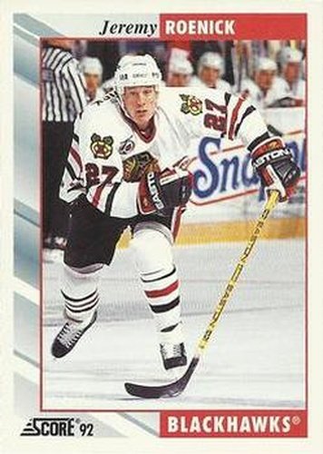 #200 Jeremy Roenick - Chicago Blackhawks - 1992-93 Score USA Hockey