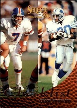 #200 Barry Sanders / John Elway - Detroit Lions / Denver Broncos - 1996 Select Football